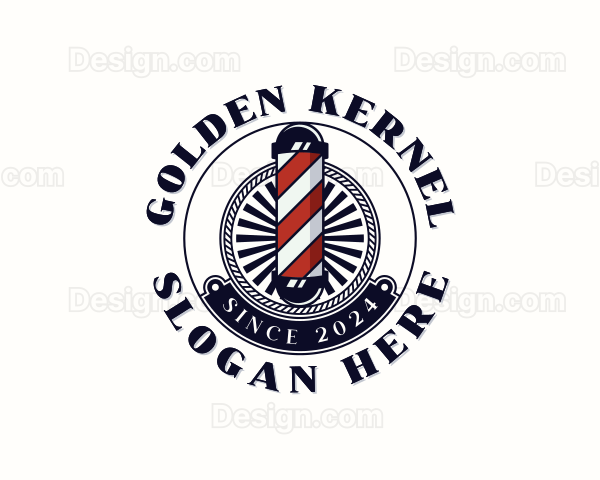 Barber Haircut Barbershop Logo