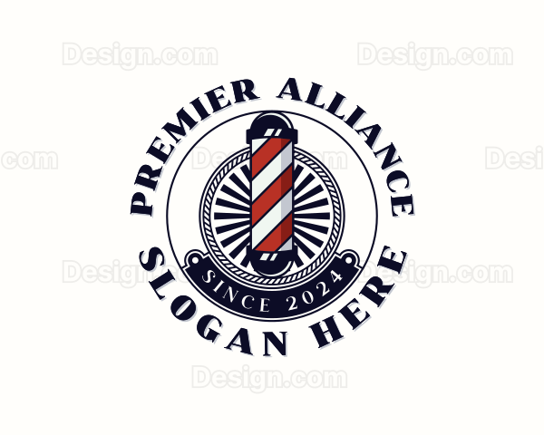 Barber Haircut Barbershop Logo