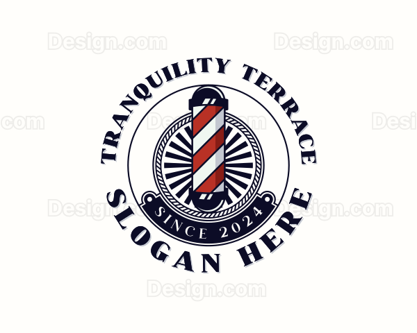 Barber Haircut Barbershop Logo