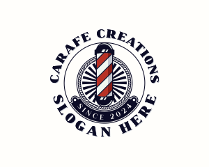 Barber Haircut Barbershop Logo