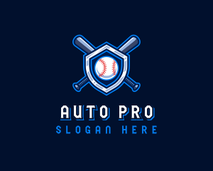 Baseball Bat Crest logo