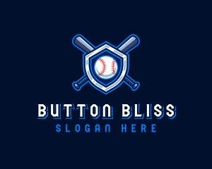 Baseball Bat Crest logo design