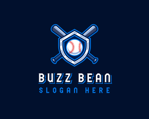 Baseball Bat Crest logo design