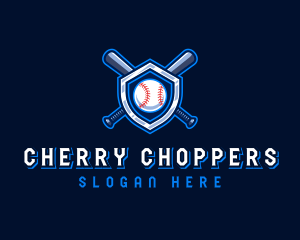 Baseball Bat Crest logo design