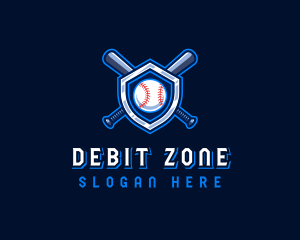 Baseball Bat Crest logo design