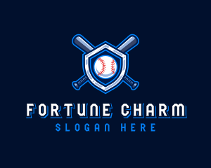 Baseball Bat Crest logo design