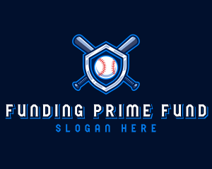 Baseball Bat Crest logo design