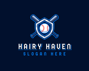 Baseball Bat Crest logo design