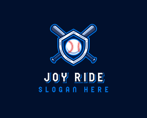 Baseball Bat Crest logo design