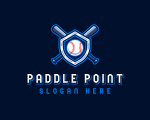 Baseball Bat Crest logo design