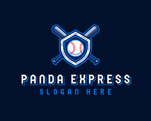 Baseball Bat Crest logo design