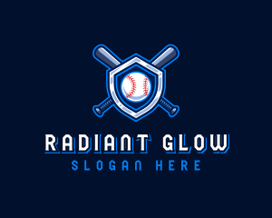 Baseball Bat Crest logo design