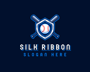 Baseball Bat Crest logo design