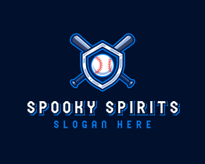 Baseball Bat Crest logo design