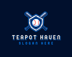 Baseball Bat Crest logo design