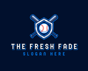 Baseball Bat Crest logo design