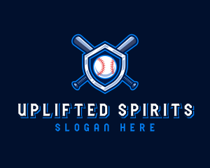 Baseball Bat Crest logo design