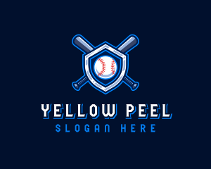 Baseball Bat Crest logo design