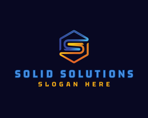 Industrial Fabrication Letter S logo design