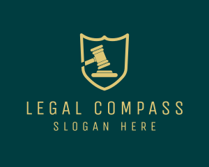 Law Shield Gavel  logo