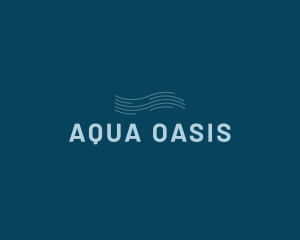 Water Aqua Wave logo design