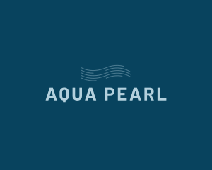 Water Aqua Wave logo design