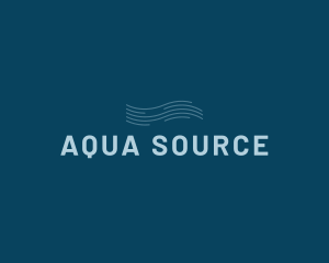 Water Aqua Wave logo design