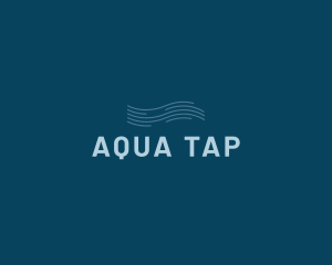 Water Aqua Wave logo design