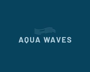 Water Aqua Wave logo design