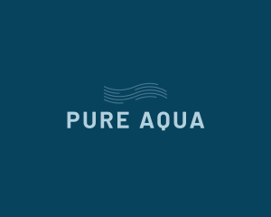 Water Aqua Wave logo design