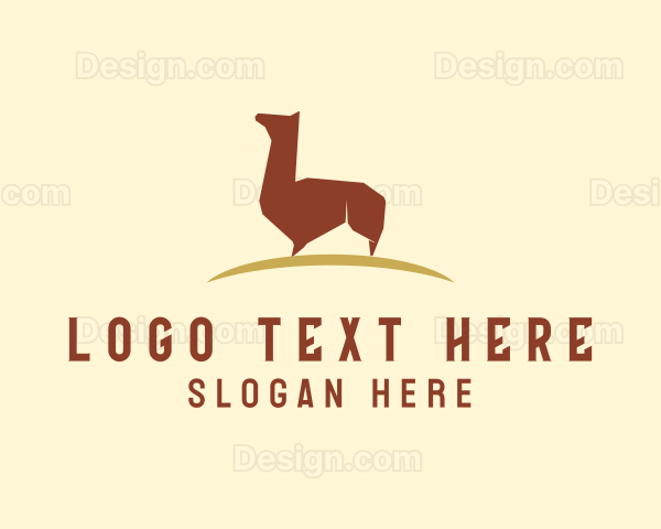 Modern Alpaca Zoo Logo