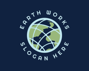 Natural Earth Globe logo design