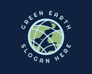 Natural Earth Globe logo design