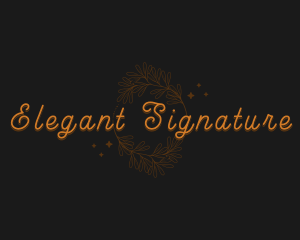 Elegant Botanical Foliage logo design