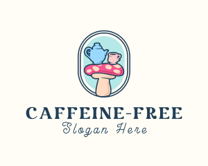 Teapot Cup Mushroom  logo design