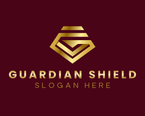 Luxury Shield Business Letter G logo design