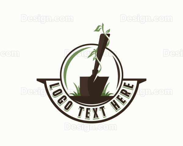 Gardening Planting Shovel Logo