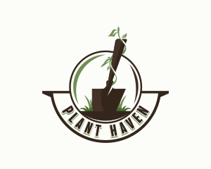 Gardening Planting Shovel logo design