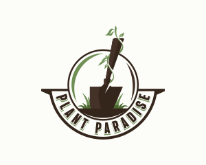 Gardening Planting Shovel logo design