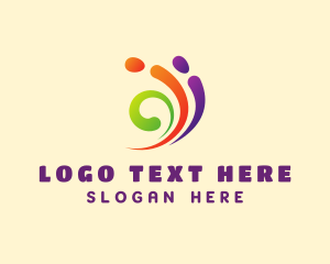 Colorful Swirl Paint logo