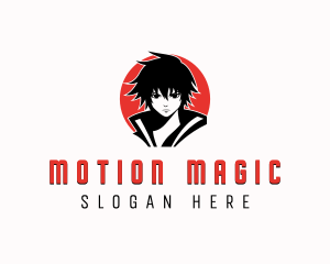 Comic Character Animation logo design