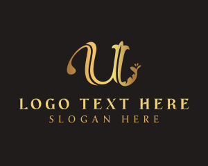 Fashion Designer - Gold Fashion Tailoring logo design