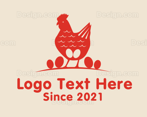 Poultry Chicken Egg Logo