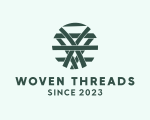 Fabric Weave Textile  logo design