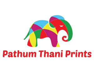 Bright Colorful Elephant  logo