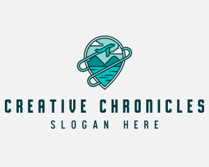 Plane Mountain Travel logo design