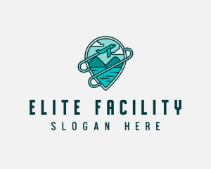 Plane Mountain Travel logo design