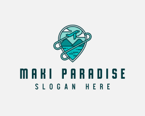 Plane Mountain Travel logo design