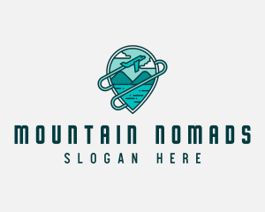 Plane Mountain Travel logo design