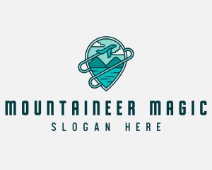 Plane Mountain Travel logo design